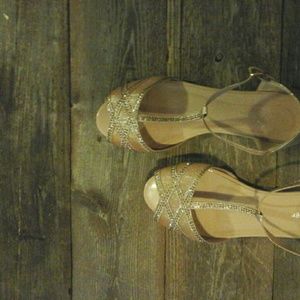 Mother of the Bride, Champagne comfortable shoes
